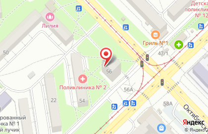 Парикмахерская Эля на Октябрьском проспекте на карте