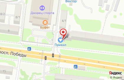 Магазин Привал в Петропавловске-Камчатском на карте