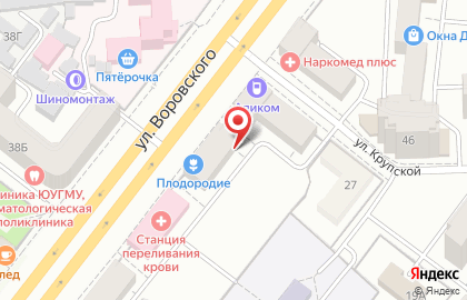 Самотлор-Тур на улице Воровского на карте