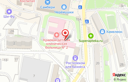Краевой клинический центр специализированных видов медицинской помощи во Владивостоке на карте