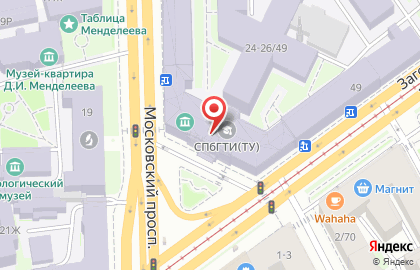 Санкт-Петербургский государственный технологический институт на Технологическом институте II на карте