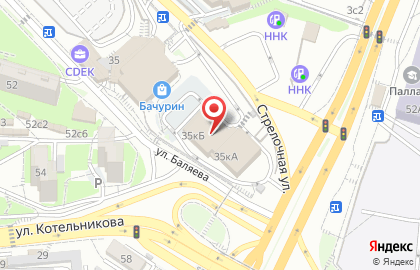 Супермаркет цифровой техники DNS в Первореченском районе на карте