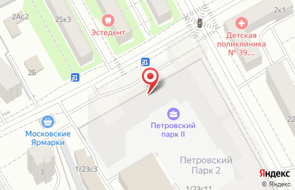 Магазин косметики и парфюмерии Подружка на метро Петровский парк на карте