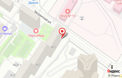 Мини-маркет на Новых Черёмушках на карте