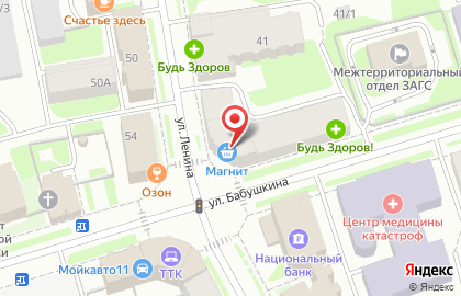 7 Марта на улице Ленина на карте