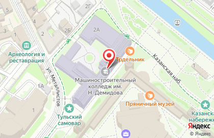 Тульский областной центр туризма и краеведения на карте