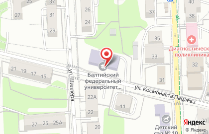 Балтийский Федеральный Университет им. И. Канта в Калининграде на карте