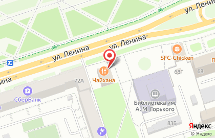 Ресторан восточной кухни Чайхана в Ленинском районе на карте