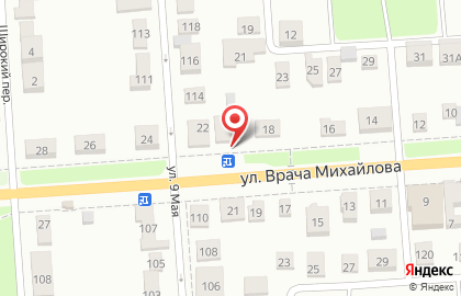 Магазин Ковровый рай на улице Врача Михайлова на карте
