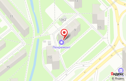 Ремонтная мастерская Ленремонт на проспекте Ветеранов на карте