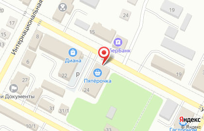 Супермаркет Пятёрочка в Уфе на карте