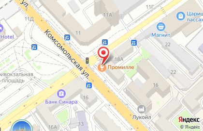 Магазин Рубль Бум и 1b.ru на Комсомольской улице на карте