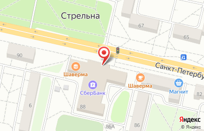 Магазин профессиональной косметики Креативим на Санкт-Петербургском шоссе на карте