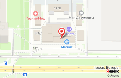 Цветы на улице Ветеранов на карте