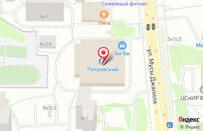Диана на Красногвардейской (ул Мусы Джалиля) на карте