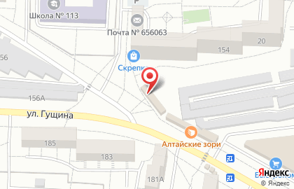 Киоск по продаже фруктов и овощей в Барнауле на карте
