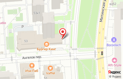Супермаркет здорового питания ВкусВилл на Митинской улице на карте
