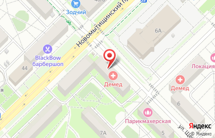 Продовольственный магазин в Москве на карте