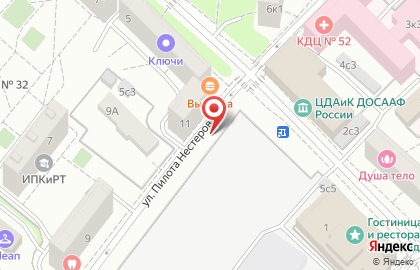 Белмаркет на улице Пилота Нестерова на карте