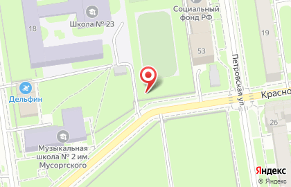 Городская поликлиника №2 на Красноармейской улице на карте