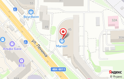 Супермаркет Магнит в Москве на карте