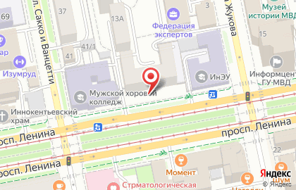 ОАО Банкомат, АКБ Абсолют Банк на площади 1905 года на карте