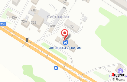 Продовольственный магазин в Новосибирске на карте
