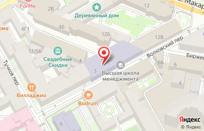 Санкт-Петербургский Государственный Университет в Василеостровском районе на карте