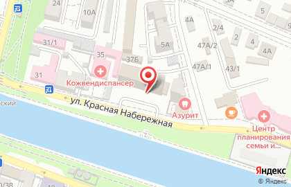 Астраханский кровельный центр на улице Красная Набережная на карте