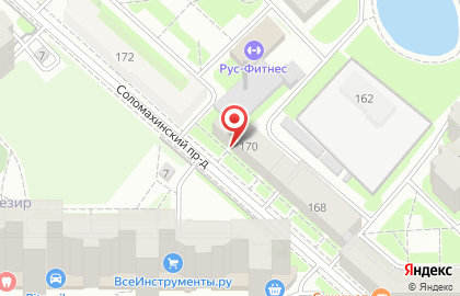 Магазин инженерной сантехники Смоленка на проспекте Ветеранов на карте