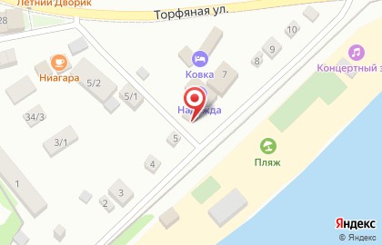 Гостиница Надежда на Торфяной улице на карте