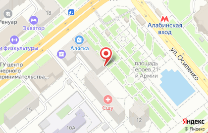 Туристическое агентство Городской кассовый центр на метро Алабинская на карте