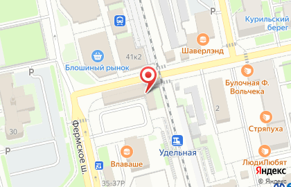 Мясной стандарт на Фермском шоссе на карте