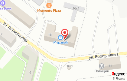 Производственно-монтажная компания Интерьер на улице Ворошилова на карте