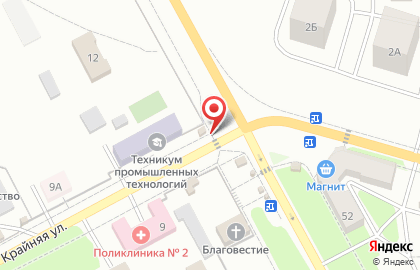 Киоск фастфудной продукции Четыре вкуса в Красноглинском районе на карте