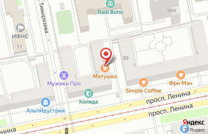 Кафе русской кухни Матушка на карте