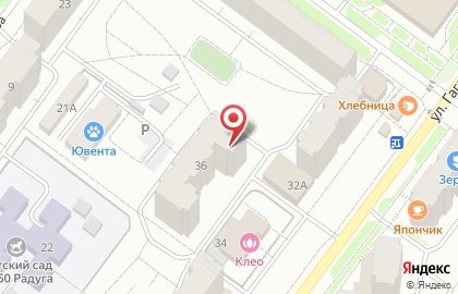 Магазин ткани на вес Лоскуток на улице Гагарина на карте