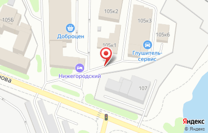 Шиномонтажная мастерская Радиус на улице Смирнова на карте
