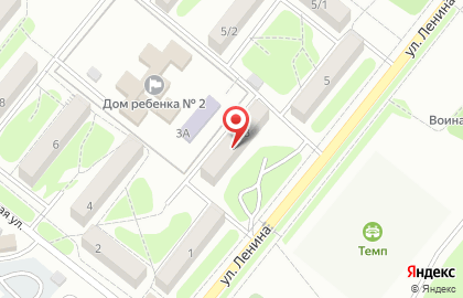 Супермаркет напитков Винлаб на площади Ленина на карте