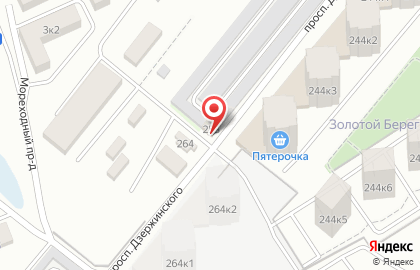 Шиномонтажная мастерская АвтоПодкова на проспекте Дзержинского на карте