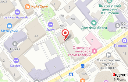 Участковый пункт полиции №4, 5 отдел полиции, Управление МВД России по г. Иркутску на карте
