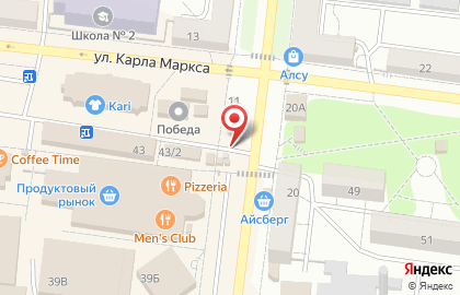 Киоск по продаже печатной продукции Экспресс Печать на улице Карла Маркса, 43/1 киоск в Зеленодольске на карте