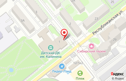 Детский дом культуры им. М.И. Калинина на Театральной улице на карте