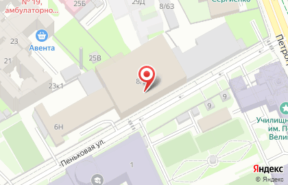 Ледовый дворец в Санкт-Петербурге на карте