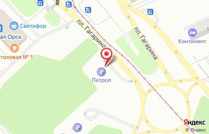 Петрол в Оренбурге на карте