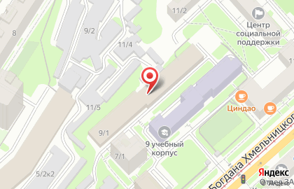 Звезда в Новосибирске на карте