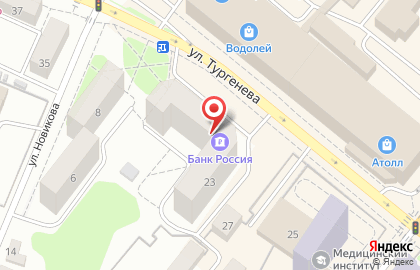 Страховая компания СОГАЗ-Мед на улице Тургенева на карте
