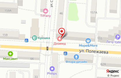 Магазин Рубль Бум и 1b.ru на улице Полежаева на карте