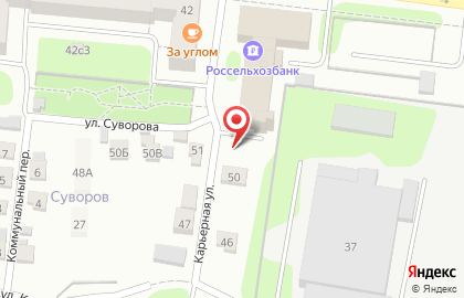 Текстильная компания Доброе утро на улице Суворова на карте