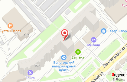 Торгово-сервисная компания Третья Планета на улице Ленинградской на карте